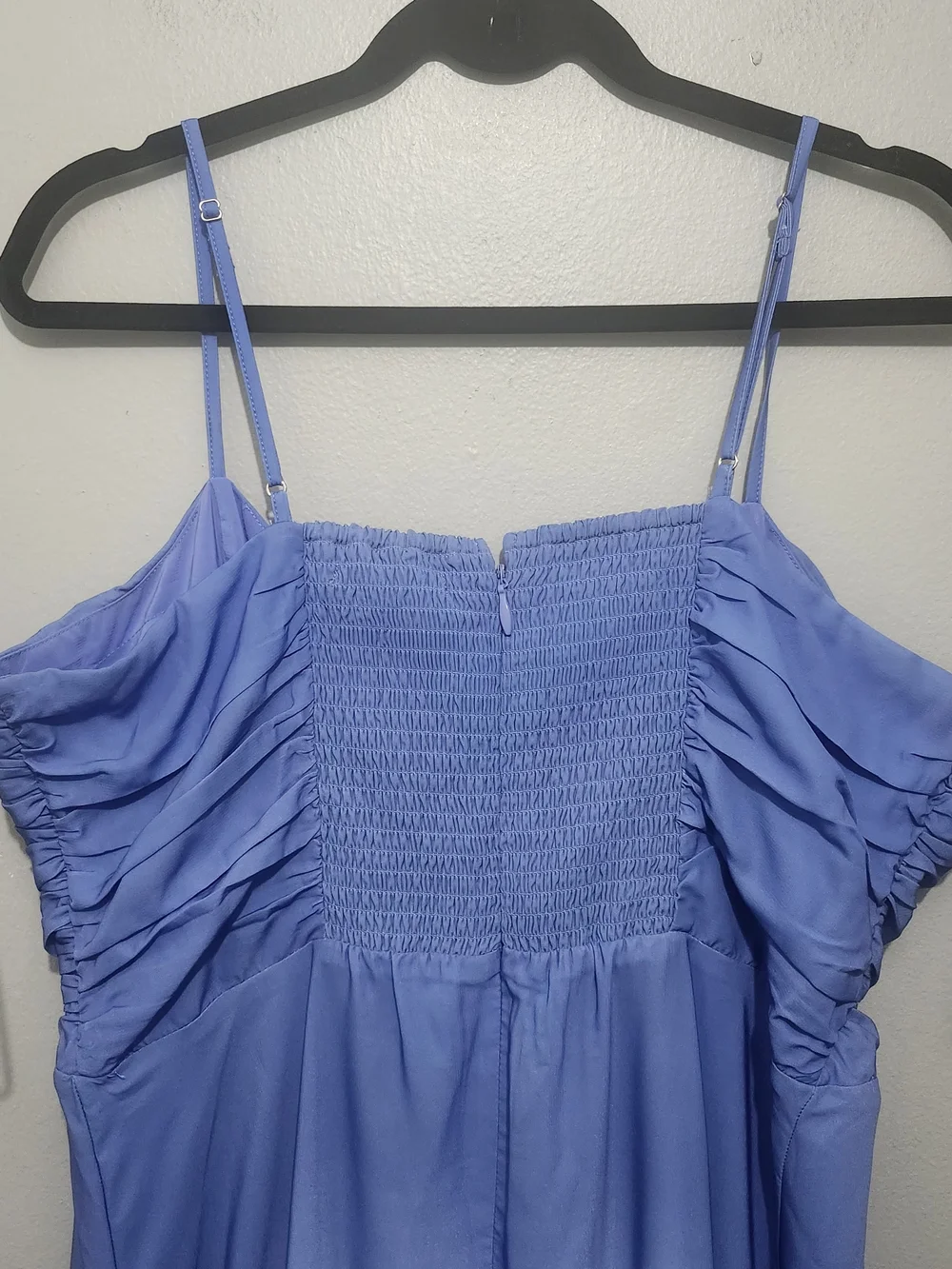 Abercrombie & Fitch Blue to Teal Ombre Floral Maxi Dress Size XL Tall Flaw